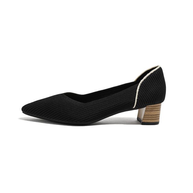 Pointed Flats Ribbed