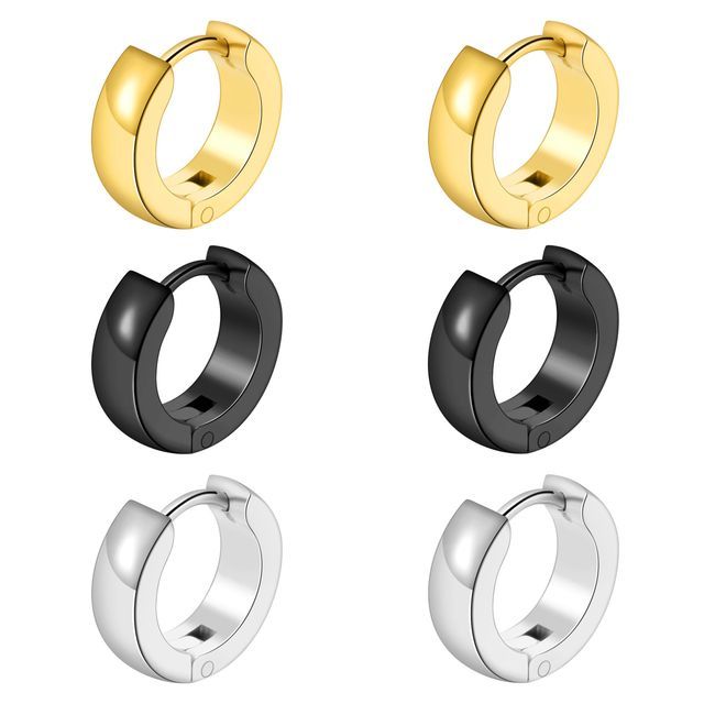 Polished Stainless Steel Cuff Earring