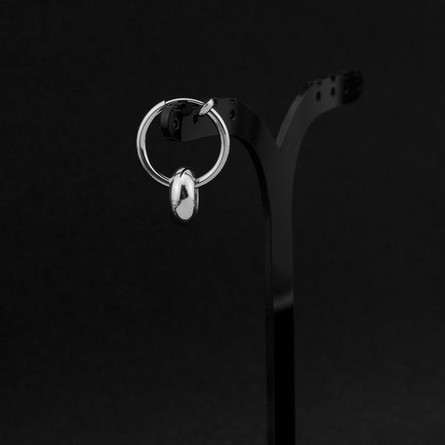 Polished Stainless Steel Hoop Earring (various designs)