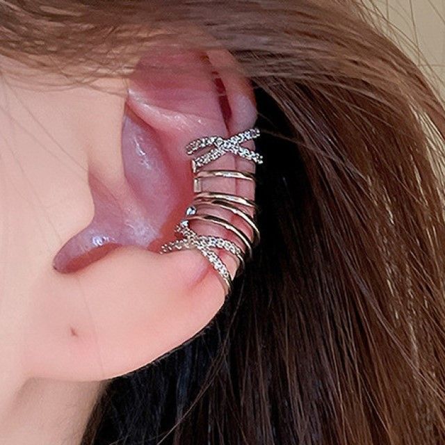Cuff Alloy Layered Earring