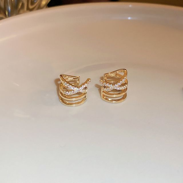 Cuff Alloy Layered Earring