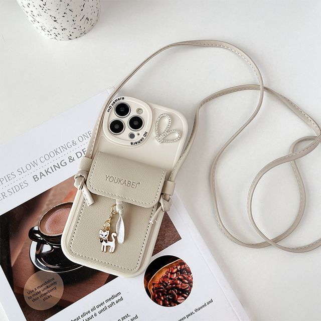Phone Case Card Pendant Cat Holder