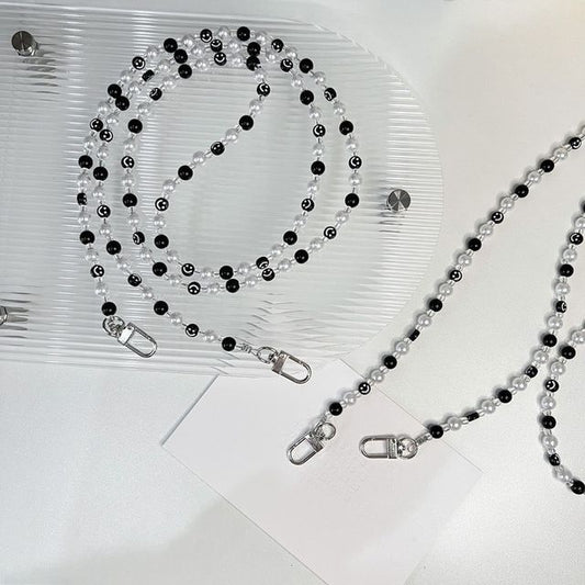 Strap Faux Phone Pearl Smiley
