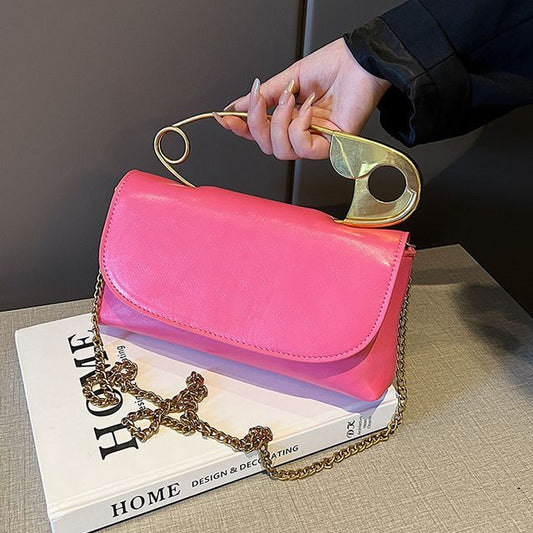 Bag Handle Crossbody Pin Safety Flap