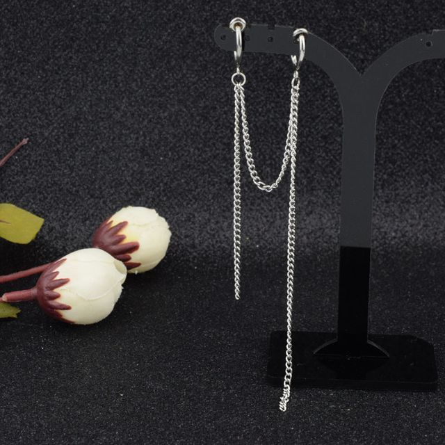 Chain Drop Earring / Clip-On Earring