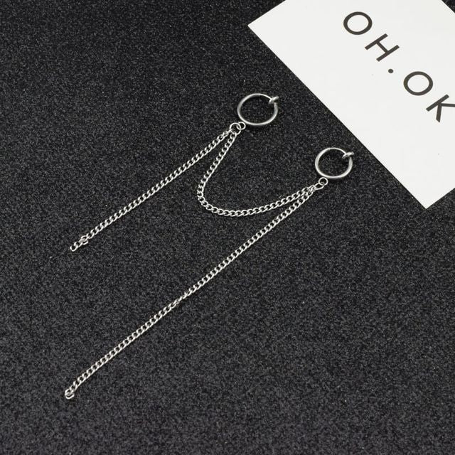 Chain Drop Earring / Clip-On Earring