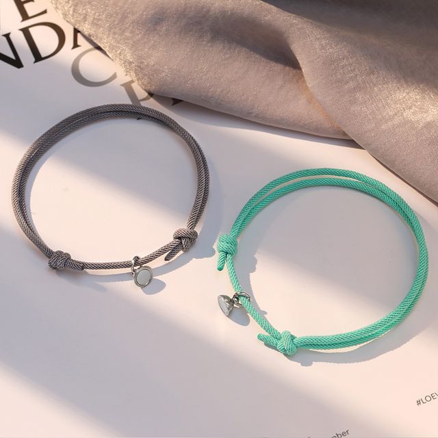 Couple Matching Magnetic Cord Bracelet
