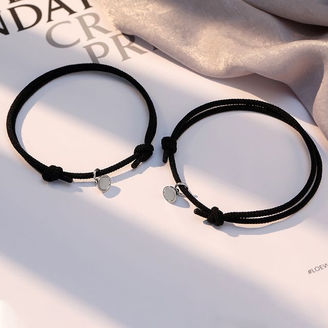 Couple Matching Magnetic Cord Bracelet