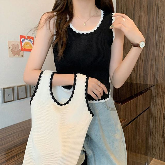 Contrast Tank Top Trim