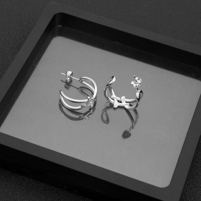 Layered Open Hoop Earring