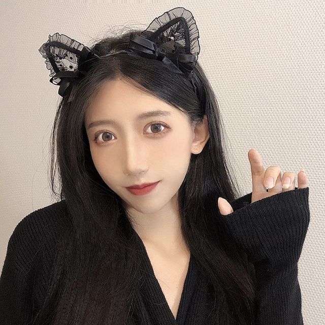 Lace Cat Headband Ear
