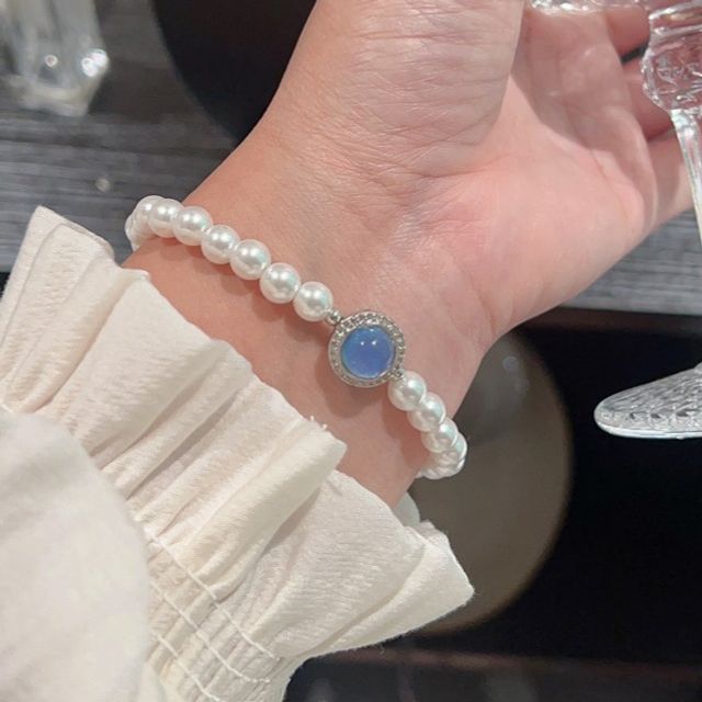Bracelet Faux Pearl Gemstone