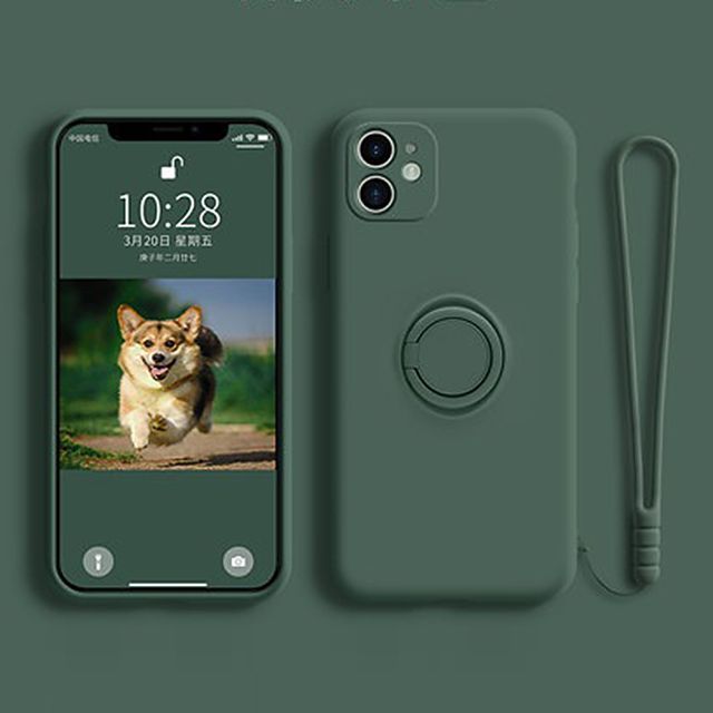 Ring Plain Stand Phone Case