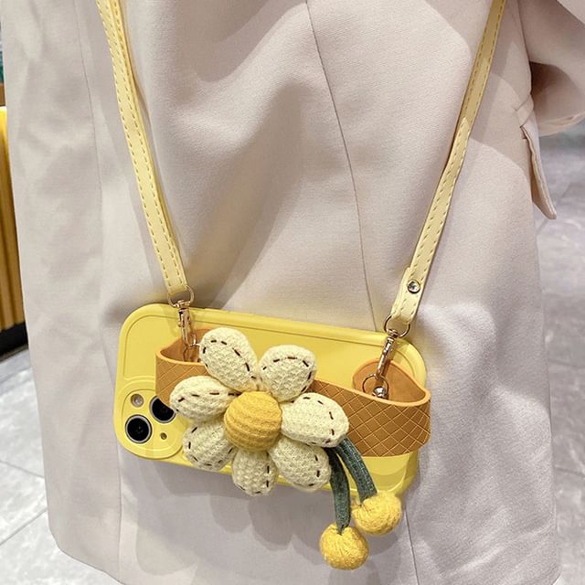 Strap Phone Floral Case