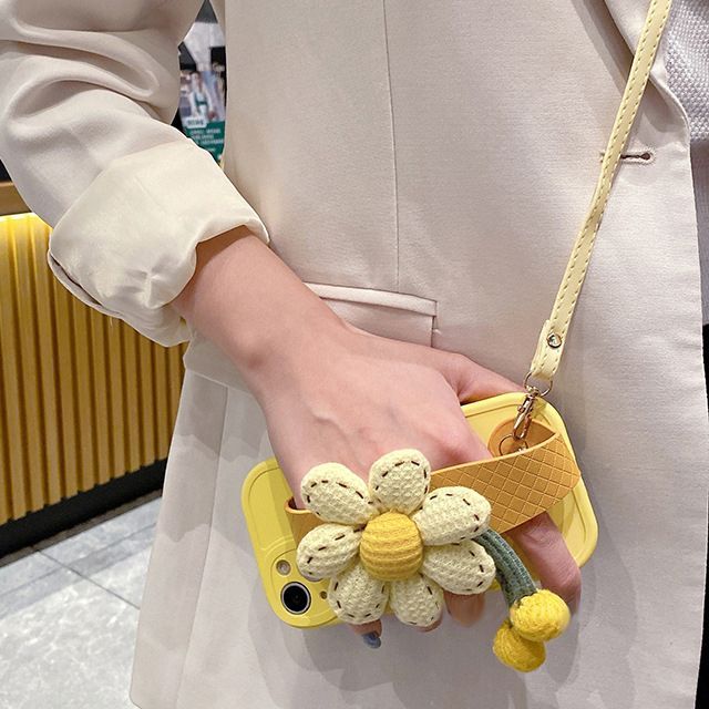 Strap Phone Floral Case