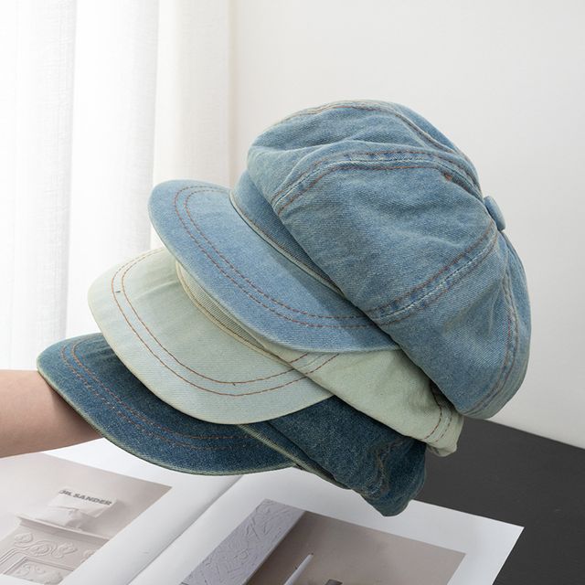 Cap Newsboy Denim