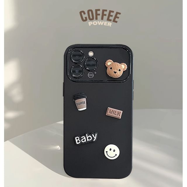 Case Phone Coffee Bear