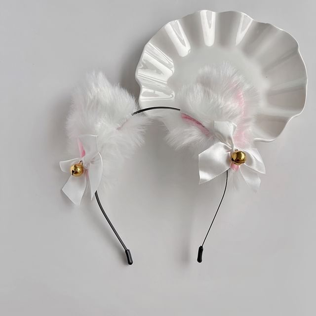 Halloween Cat Ear Chenille Party Headband