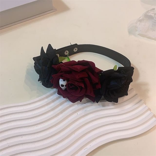 Fabric Choker Halloween Designs) (Various Rose