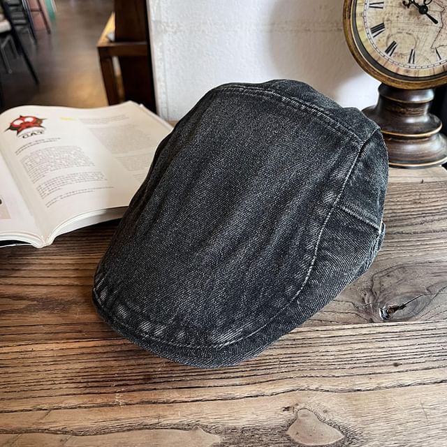 Denim Newsboy Cap