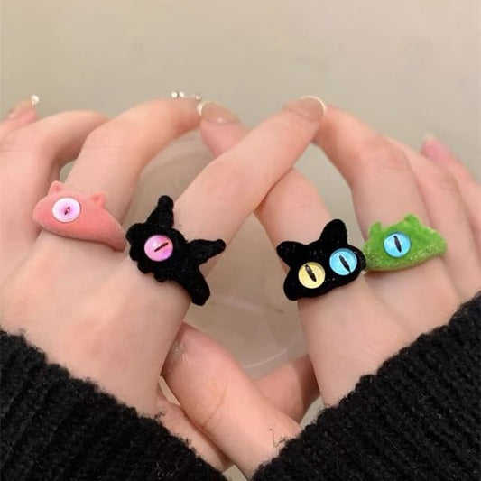 Open Designs) (Various Alloy Ring Flocking Monster