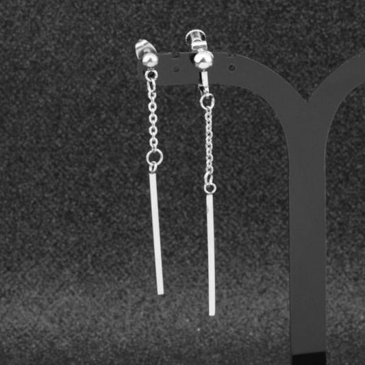Bar Dangle Earring / Clip-On Earring