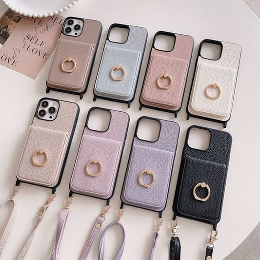 Phone Case Holder Faux Leather Card