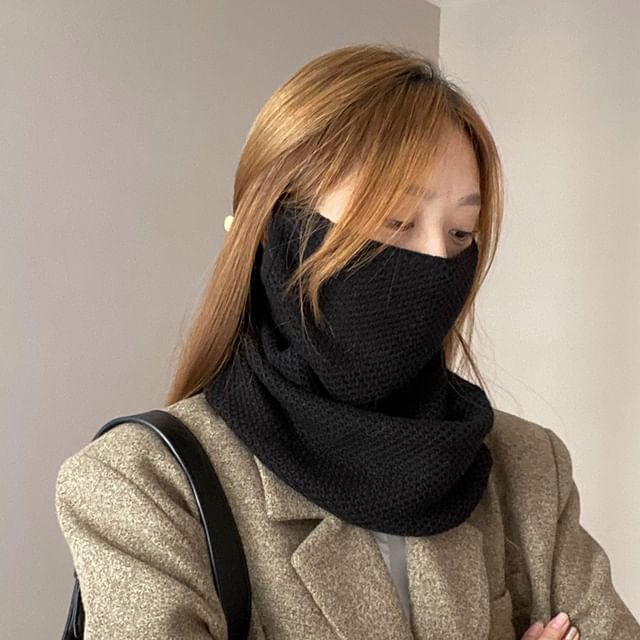 Multi-Way Knit Plain / Beanie Scarf