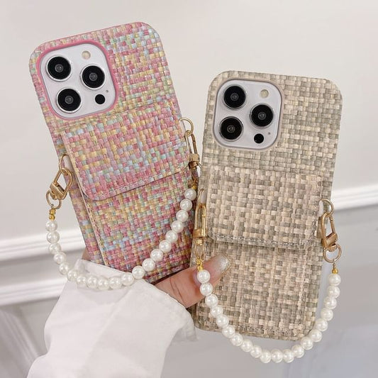 Phone Faux Case Pearl Fabric