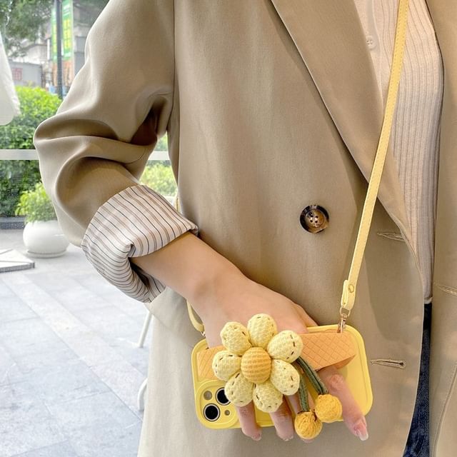 Phone Strap Case Floral