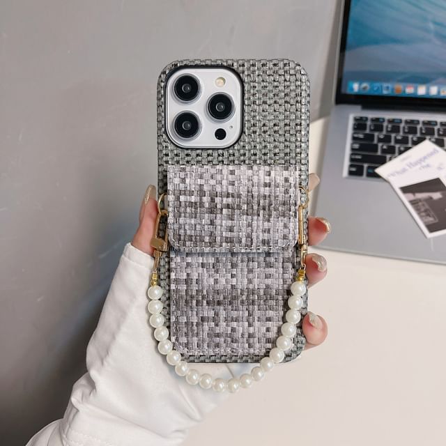 Phone Faux Case Pearl Fabric
