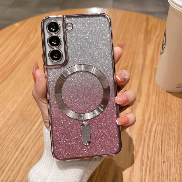 Case Phone Glitter Magnetic