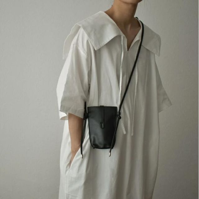 Bag Phone Crossbody Faux Leather Plain Mobile