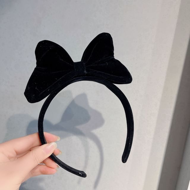 Velvet Bow Headband