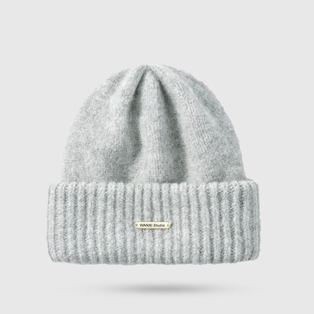 Knit Plain Casual Beanie