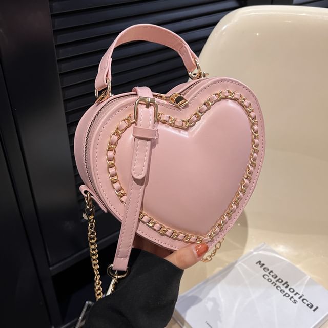 Crossbody Heart Chained Bag