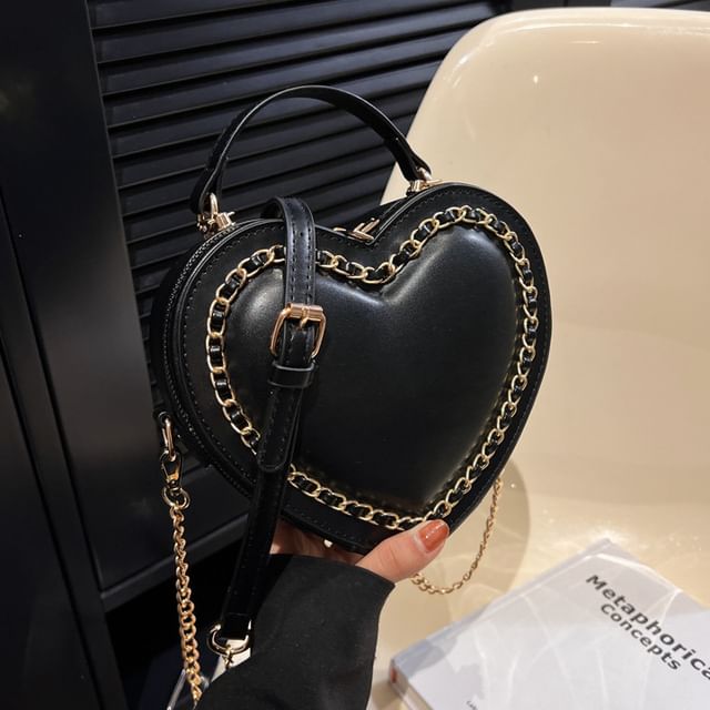 Crossbody Heart Chained Bag