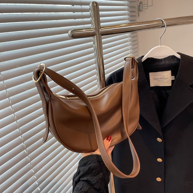 Contrast Trim Bag Crossbody Leather Faux