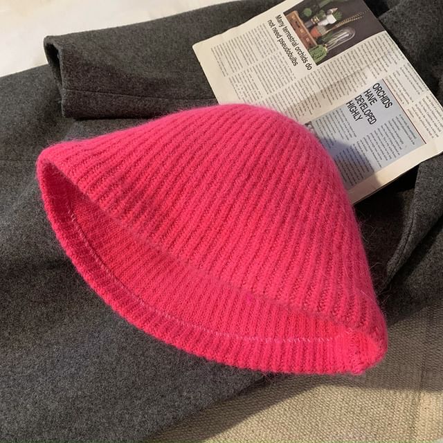 Plain Hat Cloche Knit