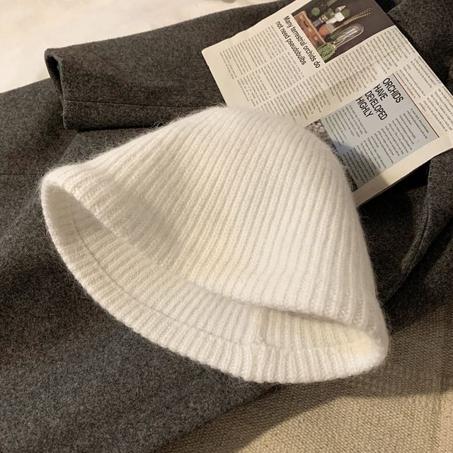 Plain Hat Cloche Knit
