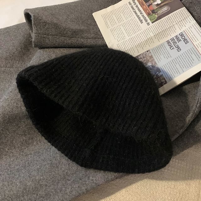 Plain Hat Cloche Knit