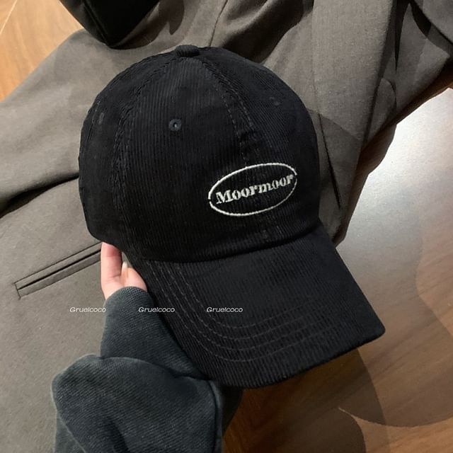 Lettering Cap Corduroy