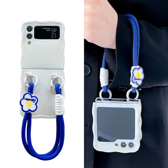 Mobile Phone  Case With Flower Top Handle String