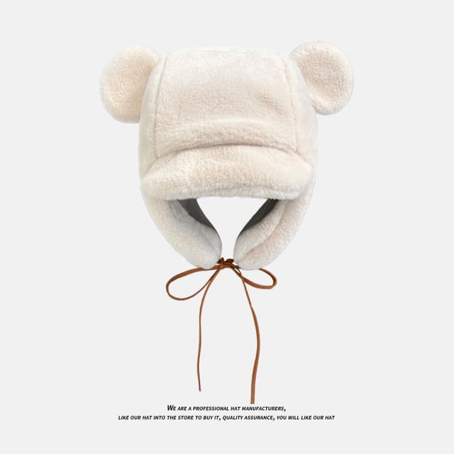 Hat Trapper Chenille Ear Bear