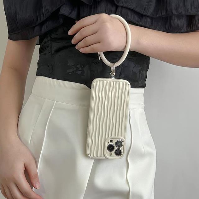 Phone Hoop Charm Case Textured