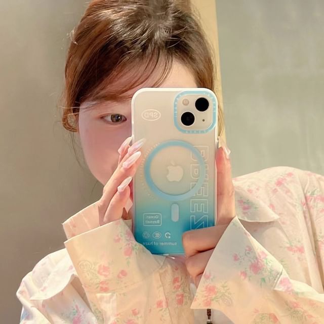 Phone Case Lettering MagSafe Gradient