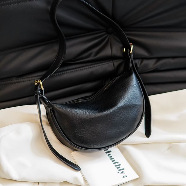 Faux Leather Crossbody Bag