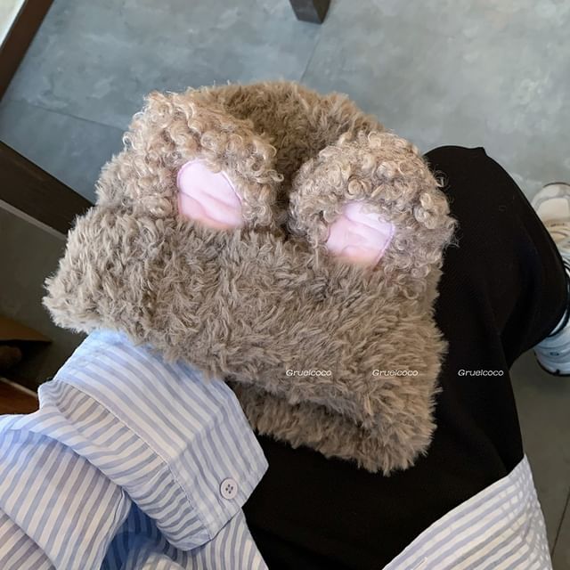 Ear Chenille Hat Rabbit