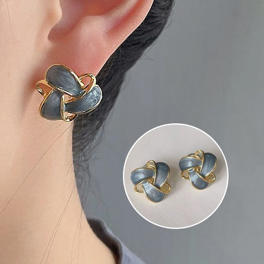 Alloy Glaze Cuff Floral Ear