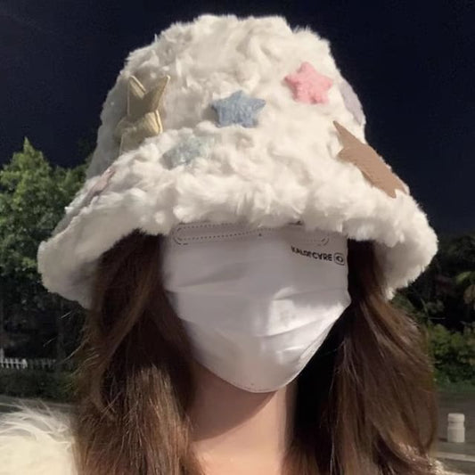 Hat Fleece Applique Bucket Star